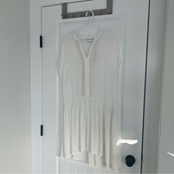Kaffe White Flowy Dress - Size L (40) - Picture 5 of 7